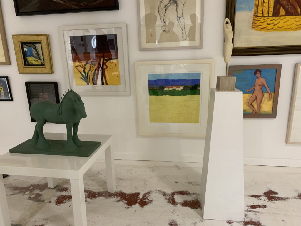 Andy Scott's horse & Elaine Brechin's sculpture