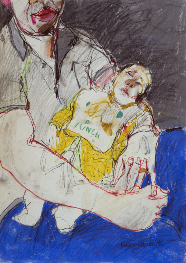 Barry & Kirsty. Pastel on paper. 1986.
