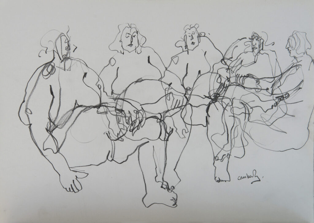 Camberly. Charcoal on paper.