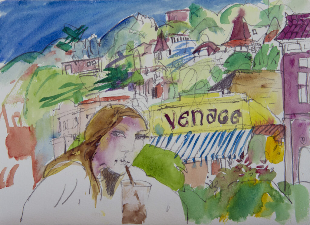 Daisy. San Francisco. Watercolour on paper. 2004.