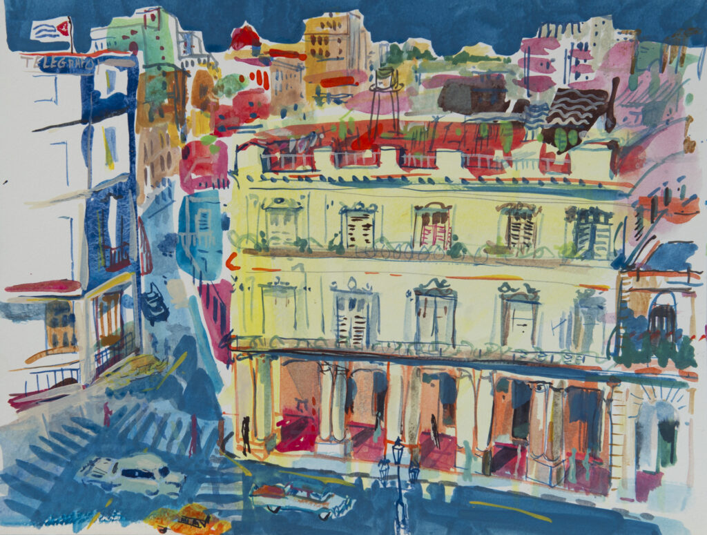 Havana, Cuba. Watercolour on paper. 2014.