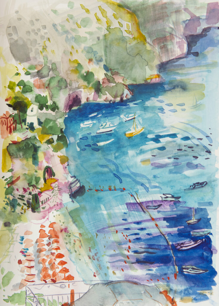 Positano, Italy - Watercolour on paper. 2016.