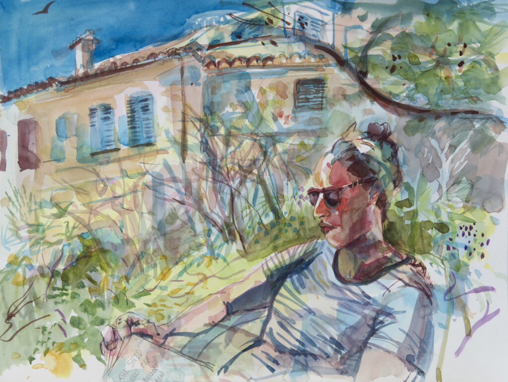 Josie, Pollensa. Watercolour. 2015.
