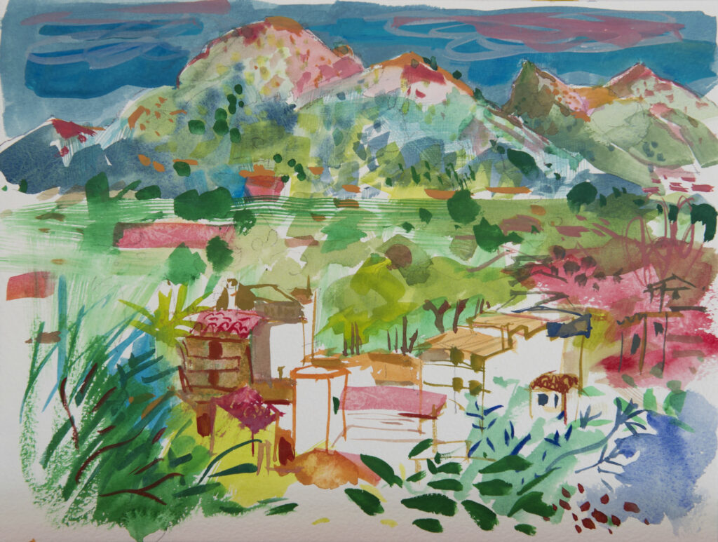 Mallorca. Watercolour on paper.