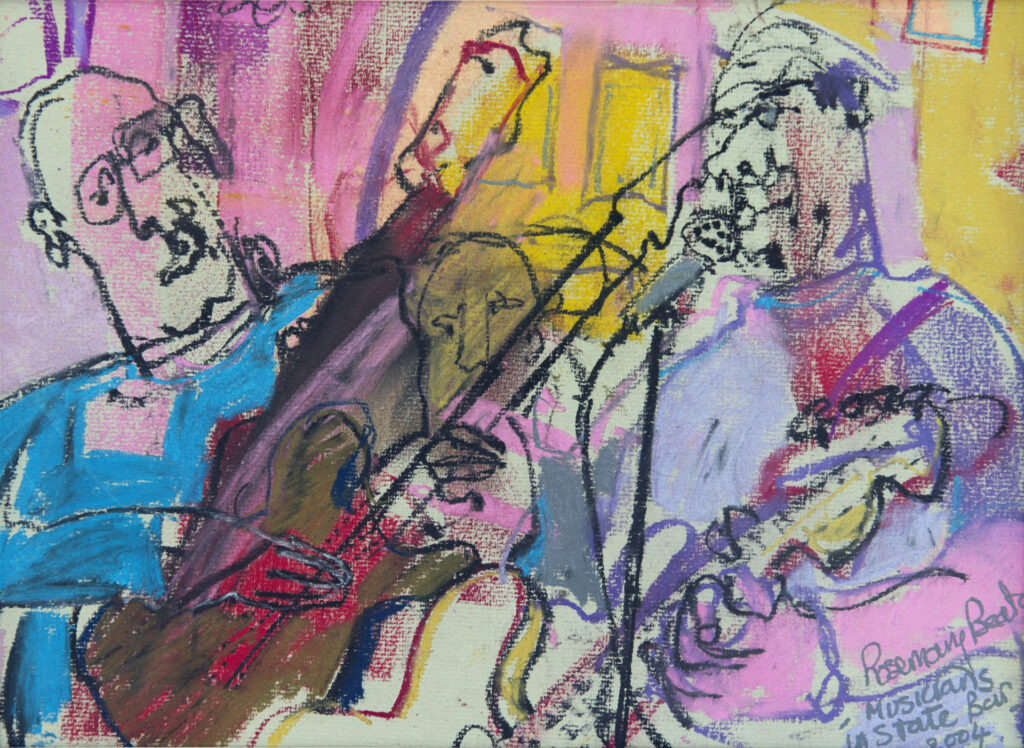 Musicians. Pastel on paper. 2004