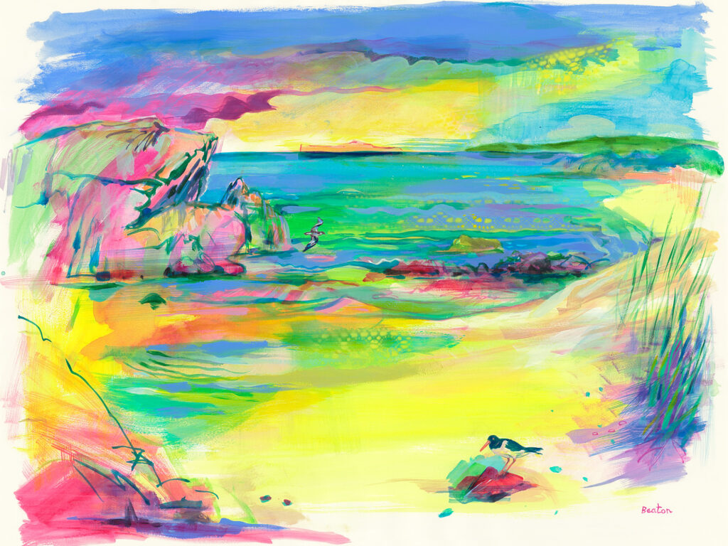 Iona. Acrylic on paper. A1. 2022.