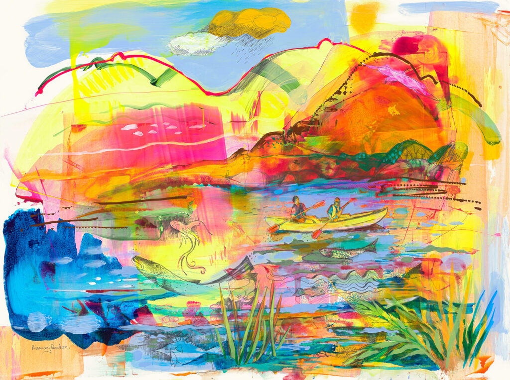 Sea Loch. Acrylic on board. 2022.